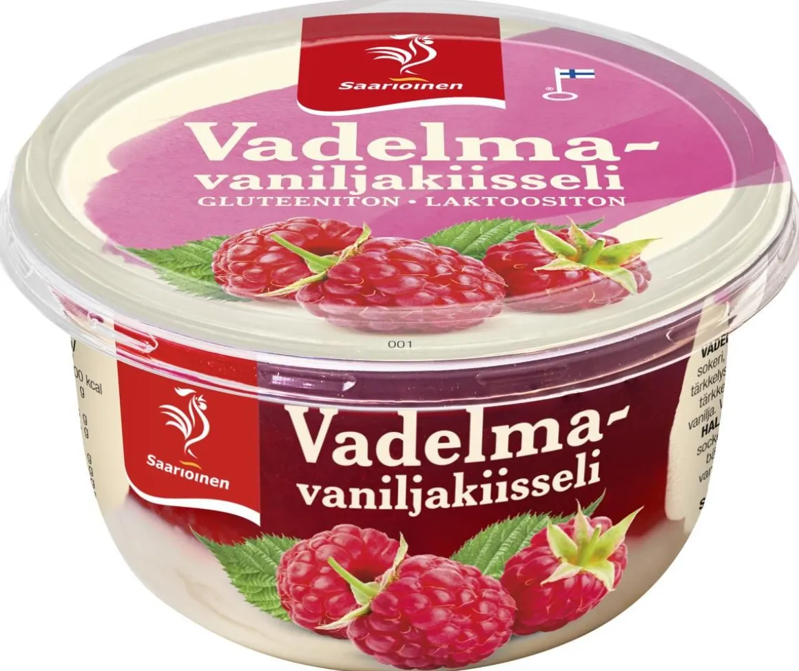 SAARIOINEN VADELMA-VANILJAKIISSELI 175 G