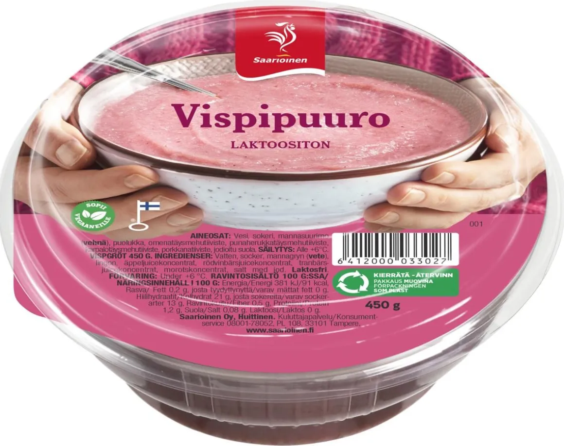 SAARIOINEN VISPIPUURO 450G 450 G