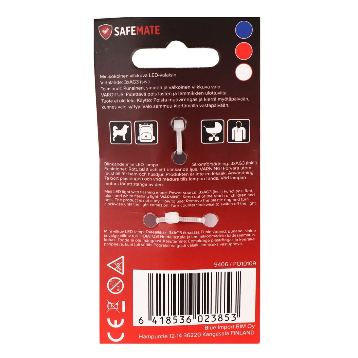 SAFEMATE LED-VALO MINI ROIKKUVA