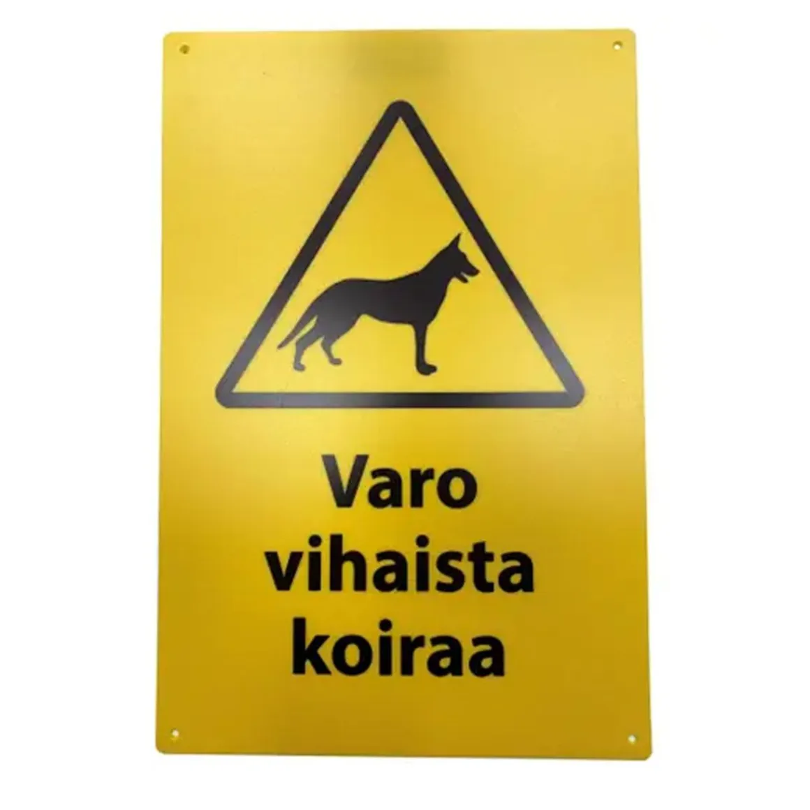 SAFEMATE VAROITUSMERKKI VARO VIHAISTA KOIRAA, 20 X 30 CM