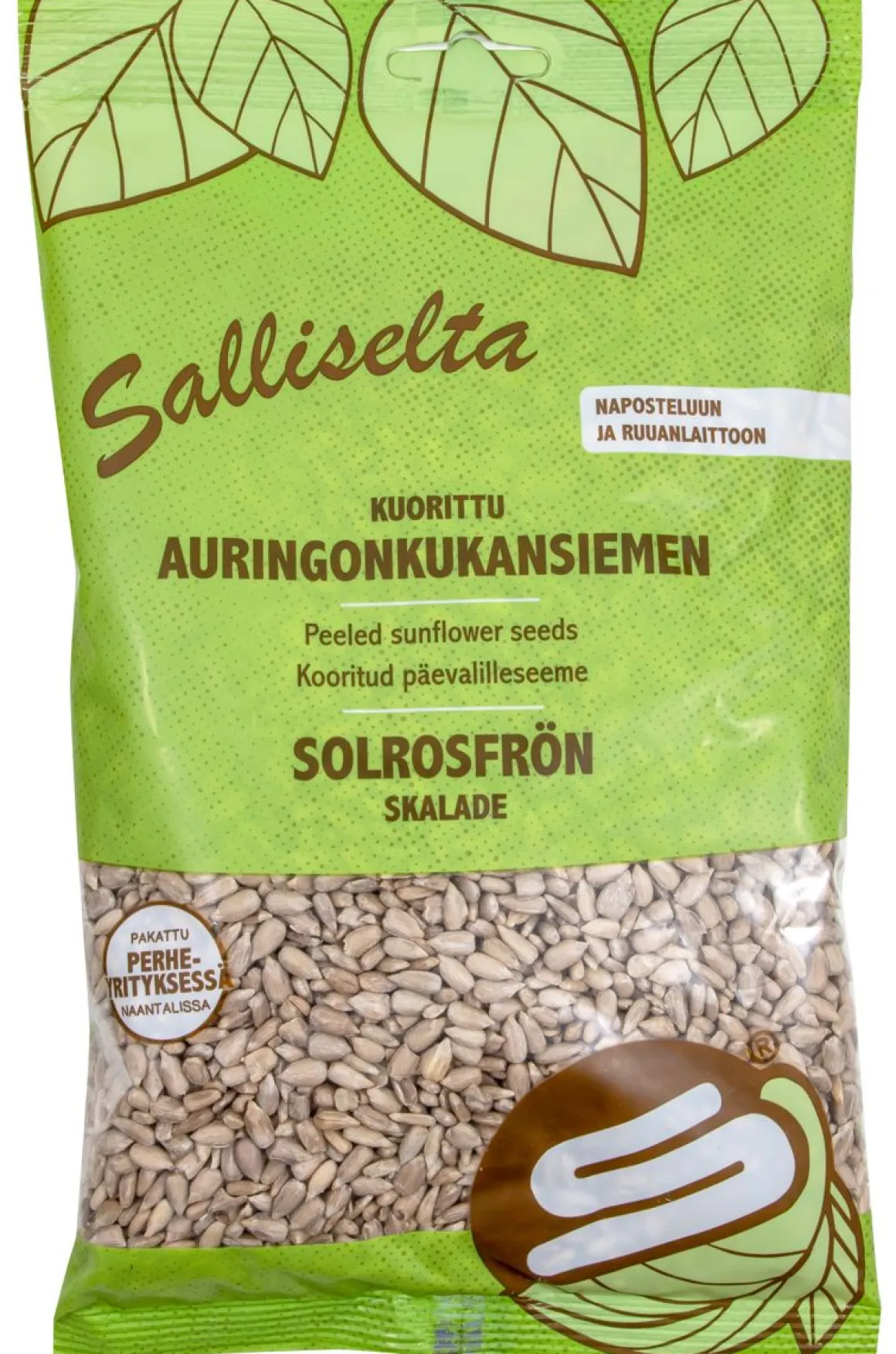 SALLINEN AURINGONKUKANSIEMEN KUORITTU 400 G