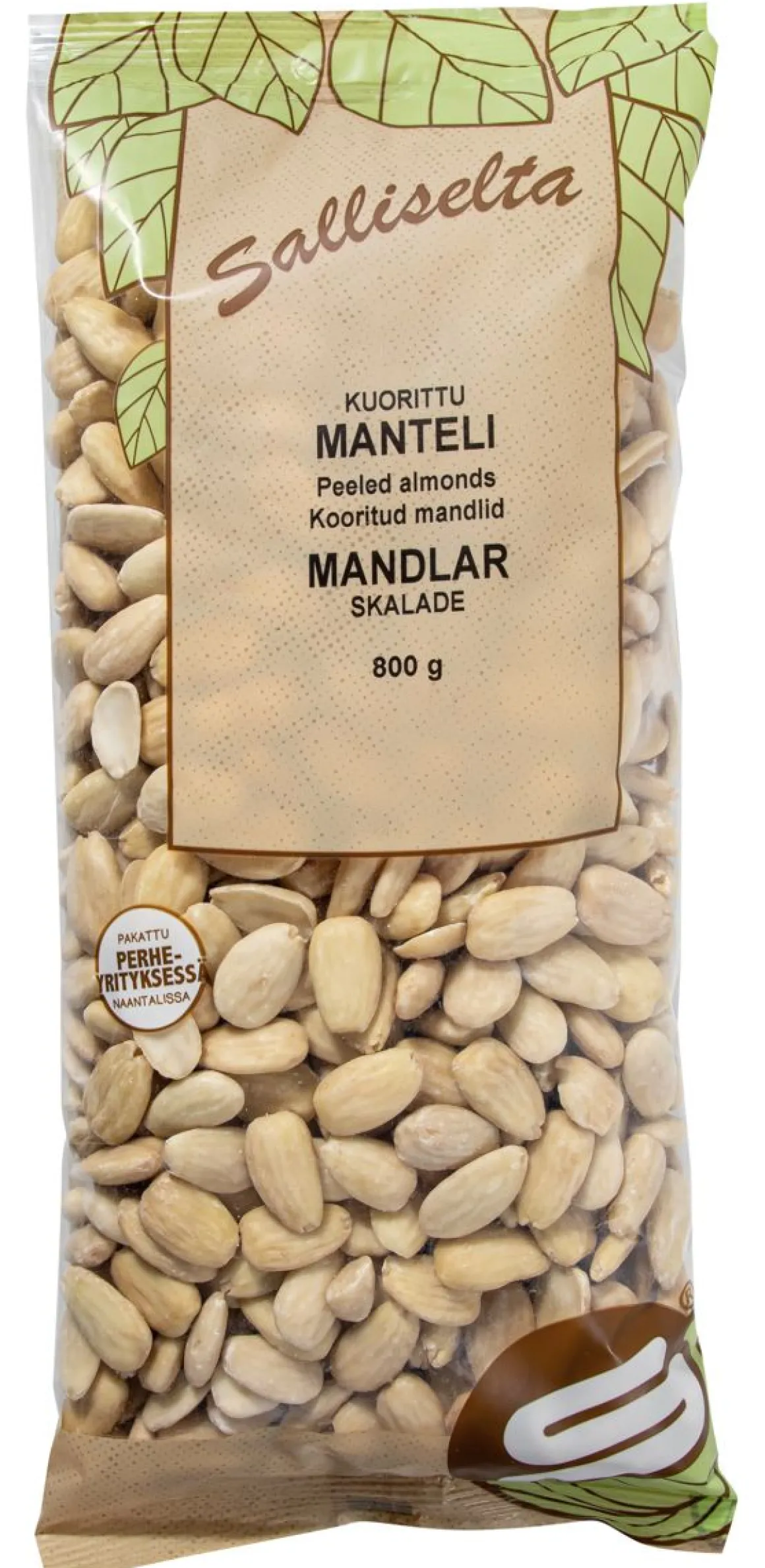 SALLINEN MANTELI VALKOINEN 800 G