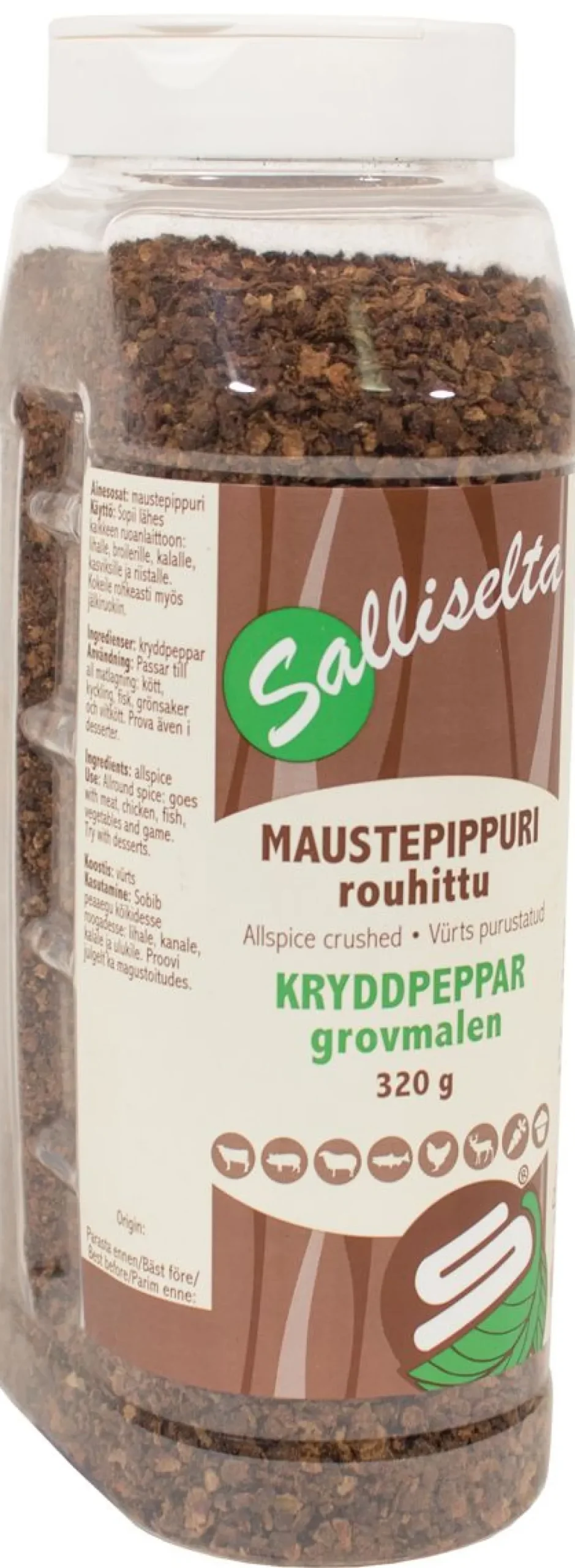 SALLINEN MAUSTEPIPPURI ROUHITTU 320 G