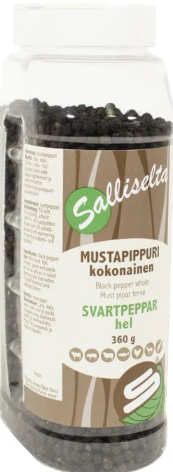 SALLINEN MUSTAPIPPURI KOKONAINEN 360 G