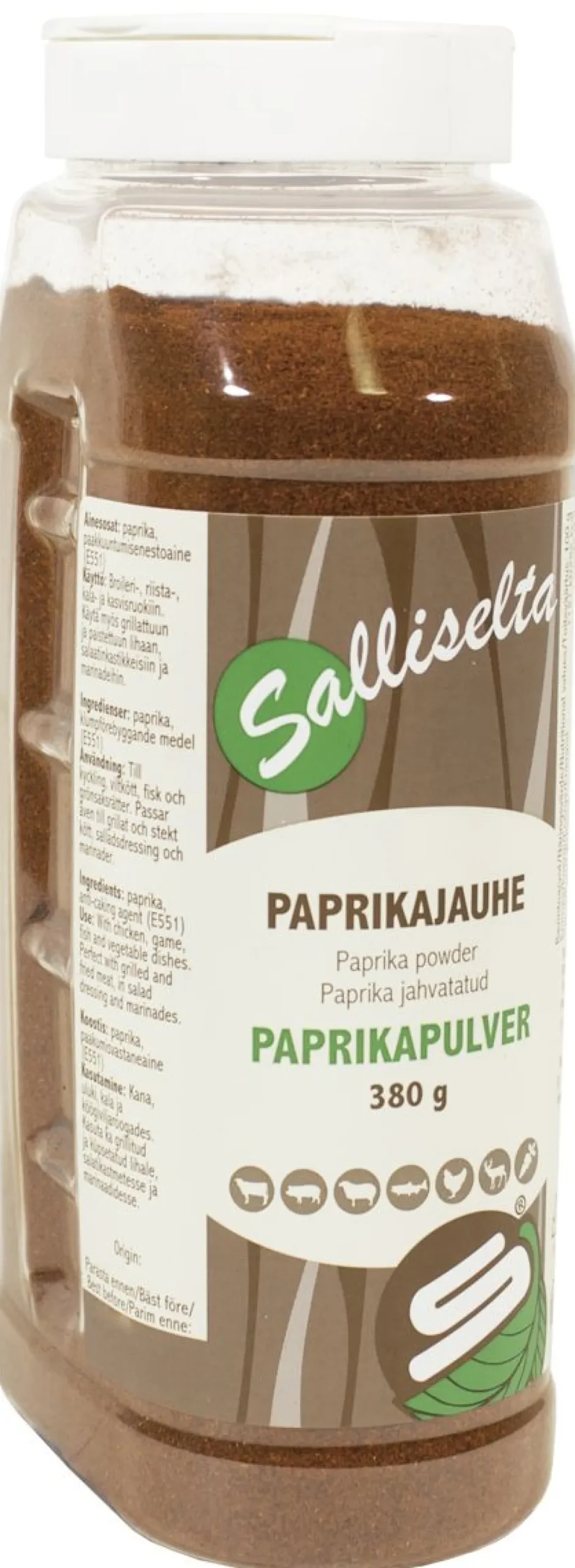 SALLINEN PAPRIKAJAUHE 380 G