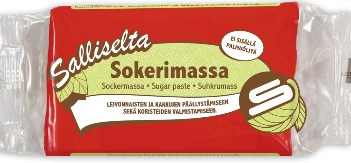 SALLINEN SOKERIMASSA PUNAINEN 250 G