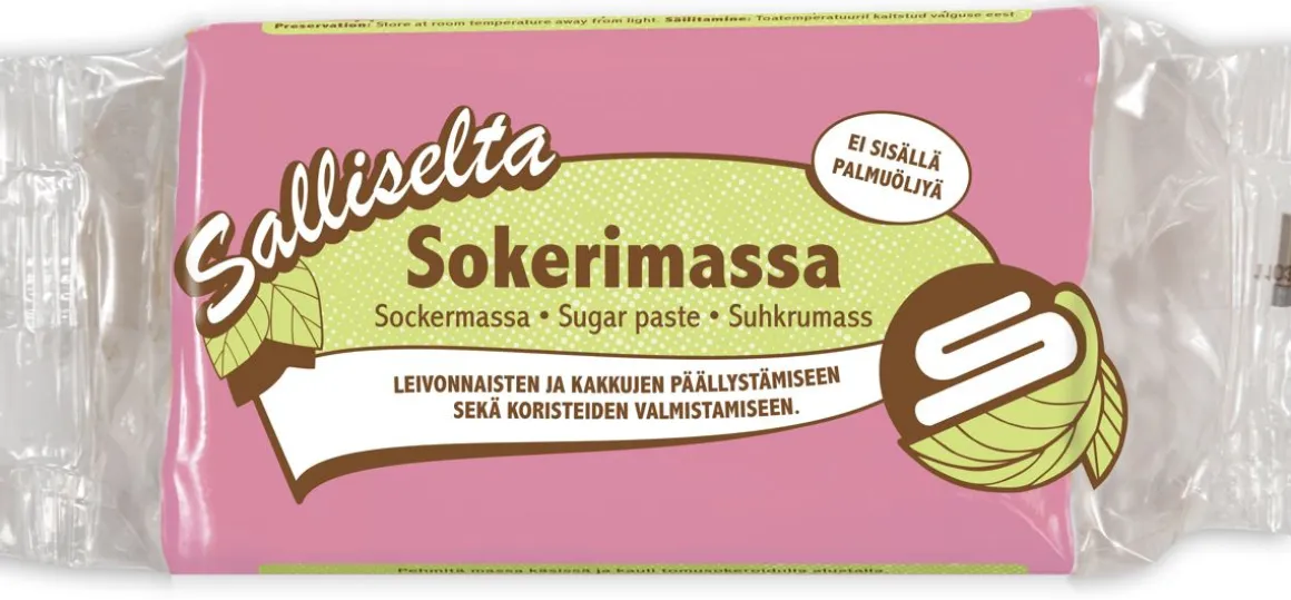 SALLINEN SOKERIMASSA ROOSA 250 G