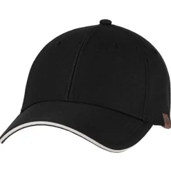 SALON BASEBALL CAP LIPPALAKKI BAMBOO, MUSTA