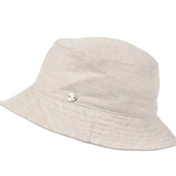 SALON BUCKET HAT LINEN PASTEL, BEIGE, 57