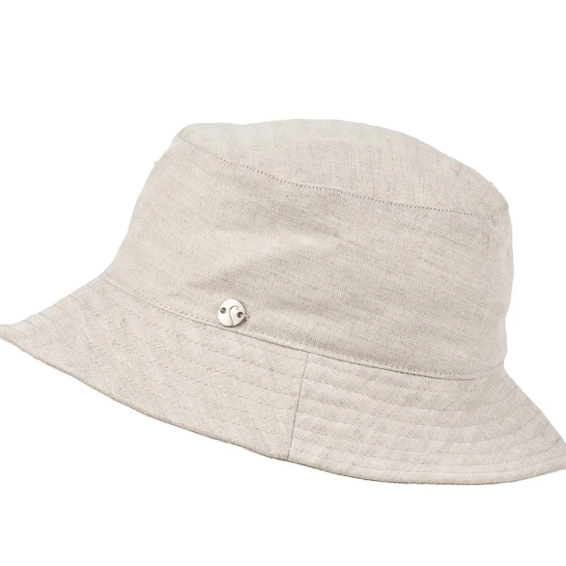 SALON BUCKET HAT LINEN PASTEL, BEIGE, 57