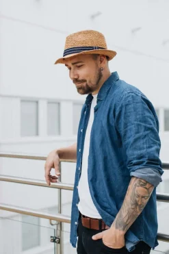 SALON STRAW HATTU TRILBY RUSKEA 57