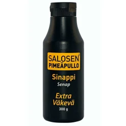 SALOSEN PIMEÄPULLO SINAPPI EXTRA VÄKEVÄ 300 G