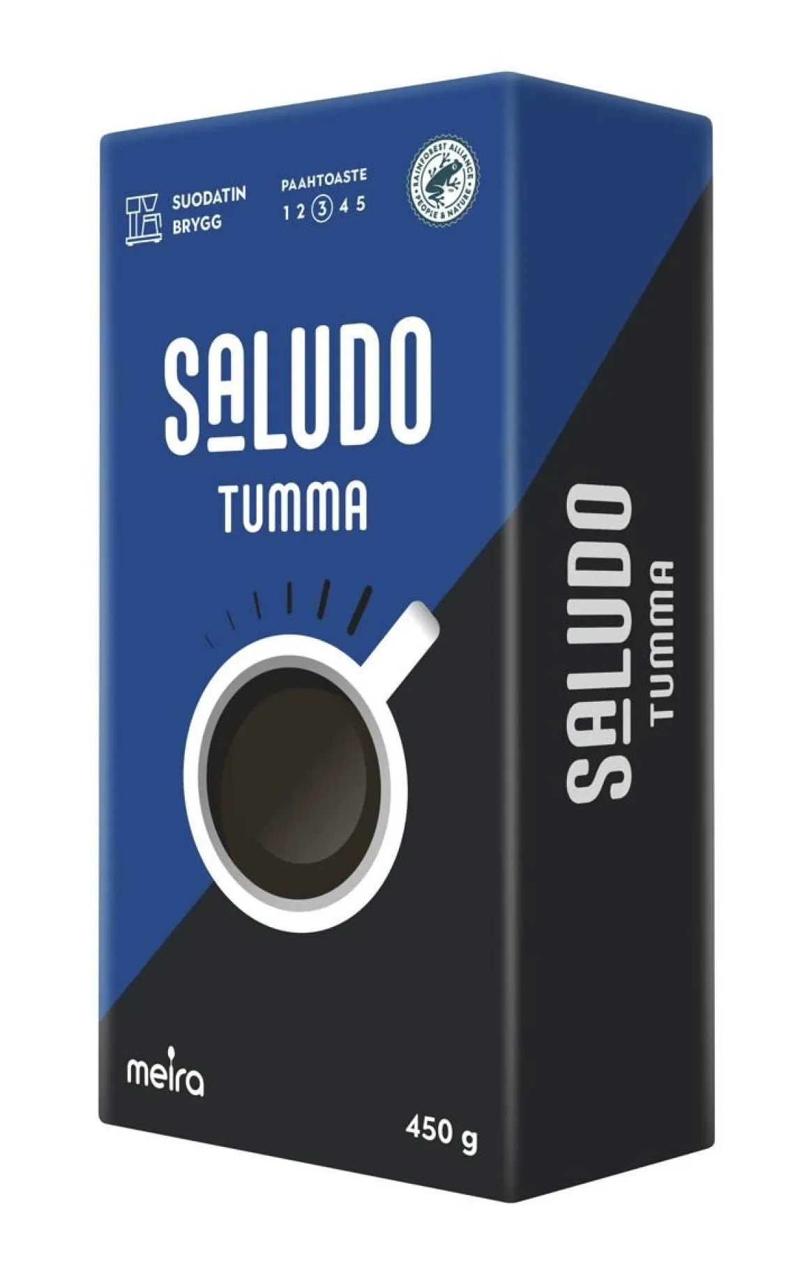 SALUDO TUMMA PAAHTO SUODATINKAHVI 450 G