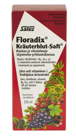 SALUS FLORADIX RAUTAPITOINEN VITAM.MEHUVALMISTE 250ML 250 ML