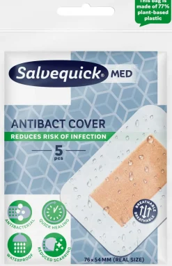 SALVEQUICK MED ANTIBACT COVER LAASTARI 5KPL 5 KPL