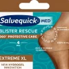 SALVEQUICK MED BLISTER RESCUE EXTREME XL RAKKOLAASTARI 4KPL 4 KPL