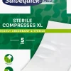 SALVEQUICK MED STERILE COMPRESSES XL STERIILI SIDETAITOS 5 KPL