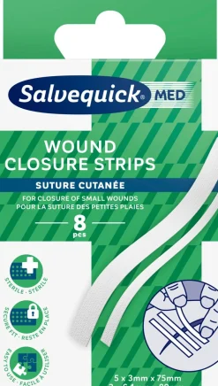 SALVEQUICK MED WOUND CLOSURE STRIPS STERIILI HAAVANSULKUTEIPPI 8