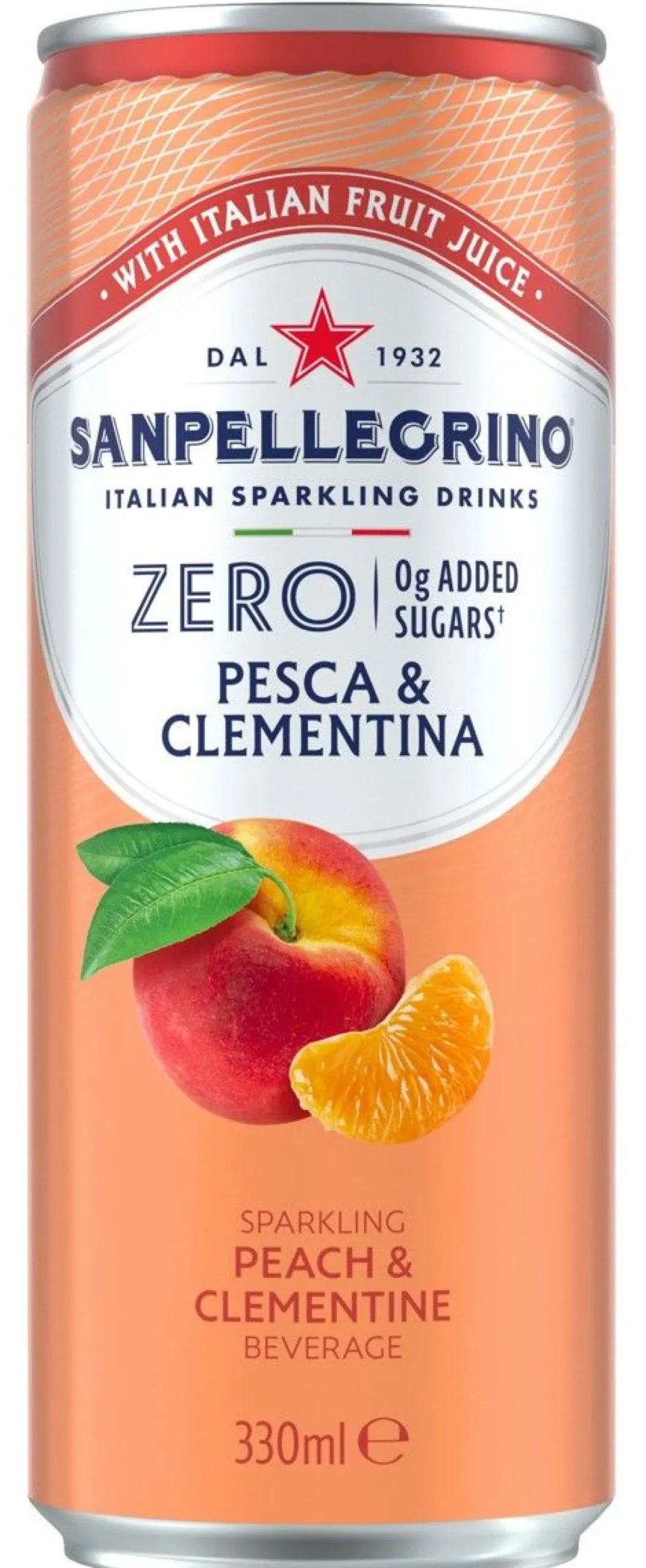 SAN PELLEGRINO ZERO PESCA & CLEMENTINA TLK 330 ML