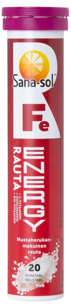 SANA-SOL FE-ENERGY PORE MUSTAHERUKANMAKU 20 KPL