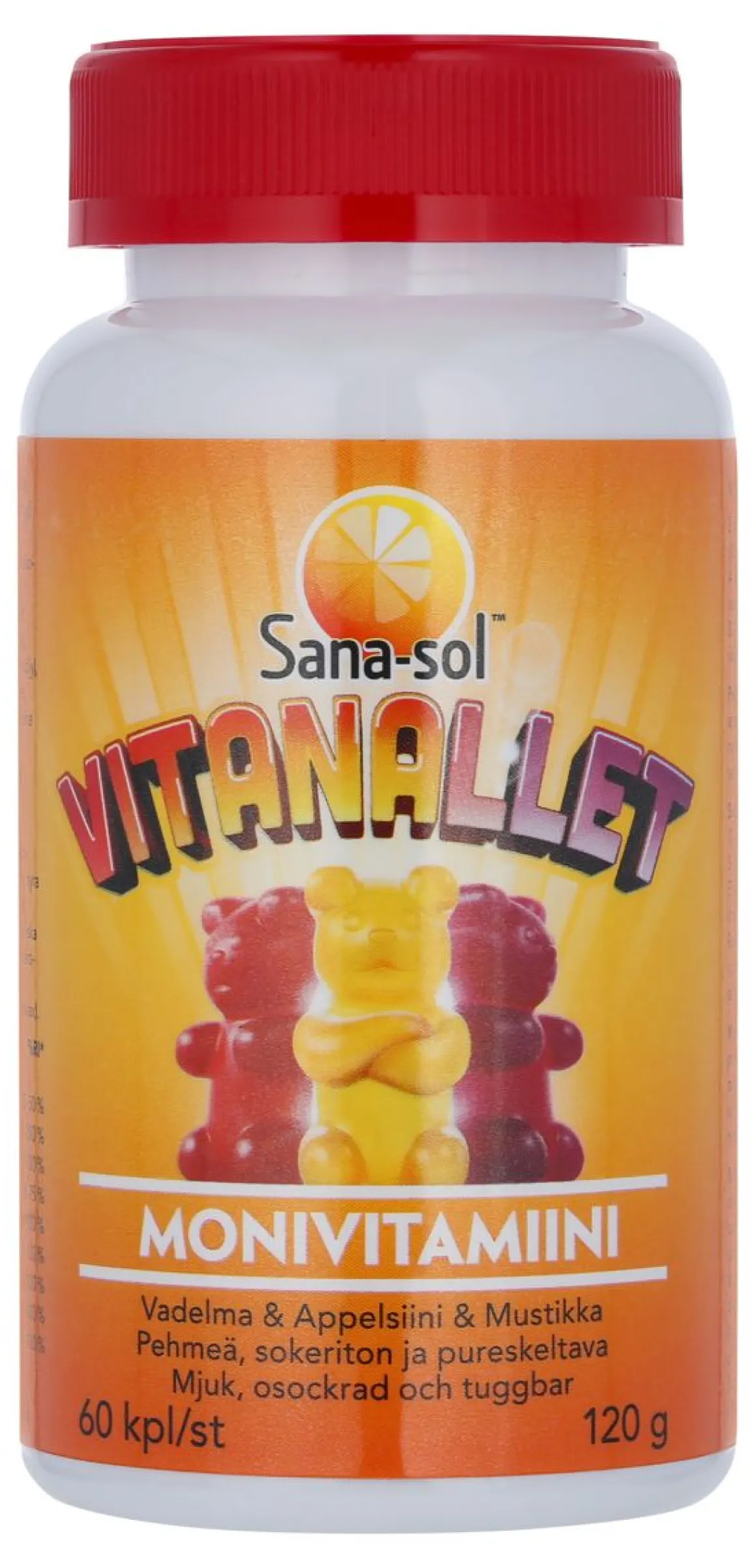 SANA-SOL VITANALLET MONIVITAMIINI 60 KPL