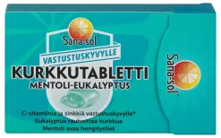 SANA-SOL KURKKUTABLETTI MENTOLI-EUKALYPTUS 16 KPL