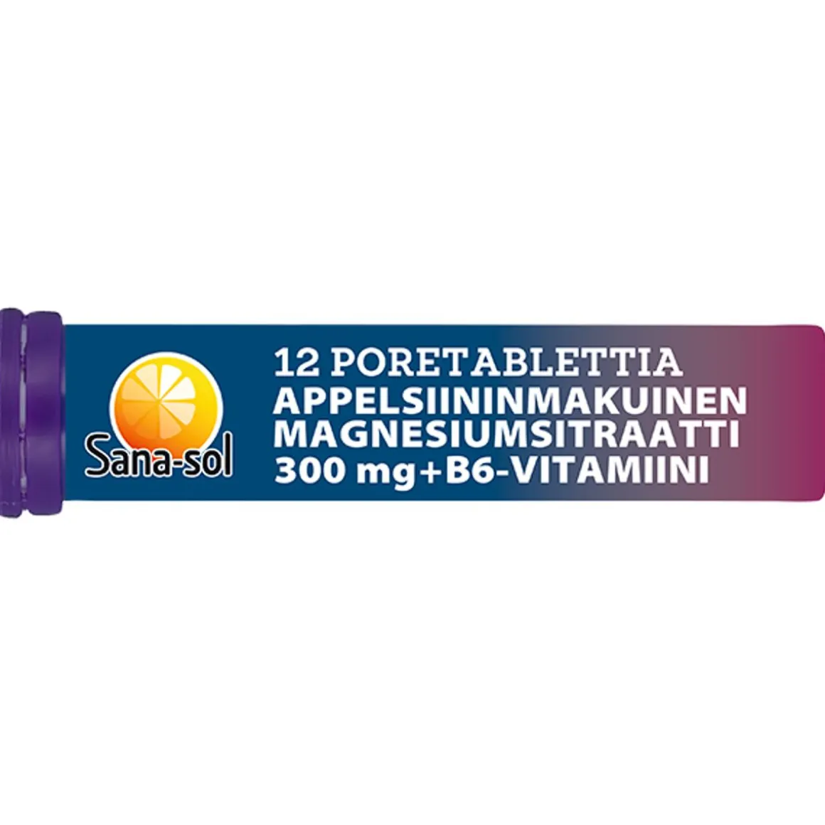 SANA-SOL PORETABL MAGNESIUM- SITRAATTI+B6-VITAMIINI APPELSIINI