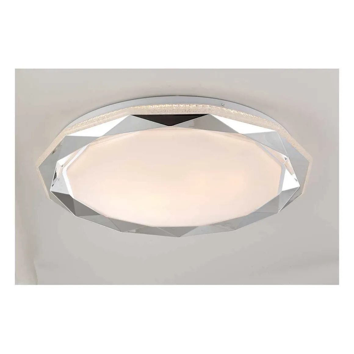 SANICOPOLUX KATTOVALAISIN GLOSSY LED 51 CM VALKOINEN/KIRKAS