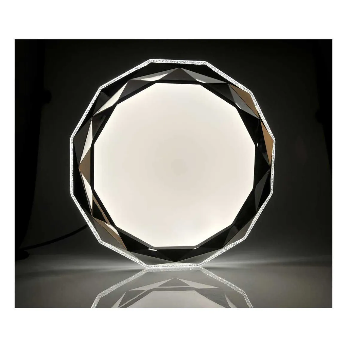 SANICOPOLUX KATTOVALAISIN GLOSSY LED 51 CM VALKOINEN/KIRKAS