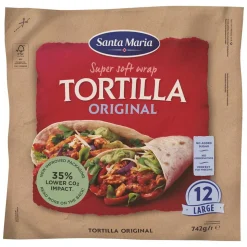 SANTA MARIA TORTILLA ORIGINAL LARGE 12KPL 742 G