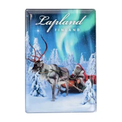 SANTA AND NORTHERN LIGHTS EPOXY MAGNEETTI