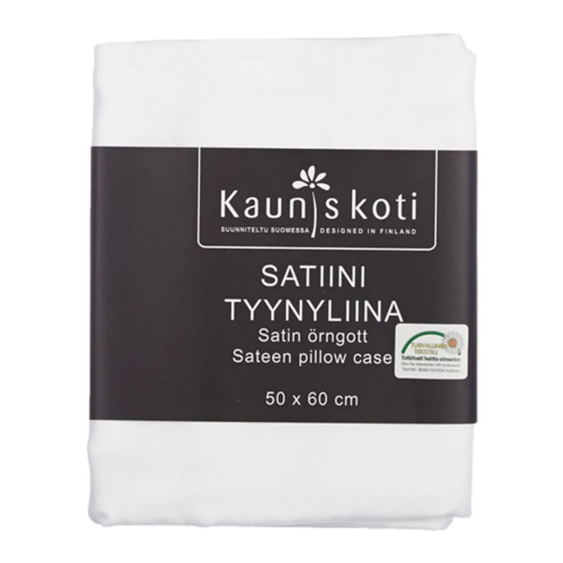 SATIINI TYYNYLIINA 50X60CM 2KPL/PKT VALKOINEN