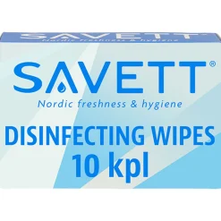 SAVETT DISINFECTING WIPES DESINFIOIVA PYYHE 10 KPL
