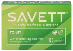 SAVETT TOILET KOSTEUSPYYHE 10 KPL