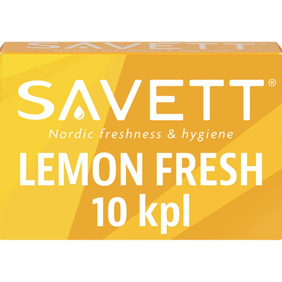 SAVETT LEMON FRESH KOSTEUSPYYHE 10 KPL