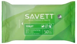 SAVETT TOILET UUDELLEEN SULJETTAVA KOSTEUSPYYHE 50 KPL