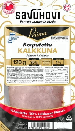 SAVUHOVI PRIIMA KORPUTETTU KALKKKUNA 120 G