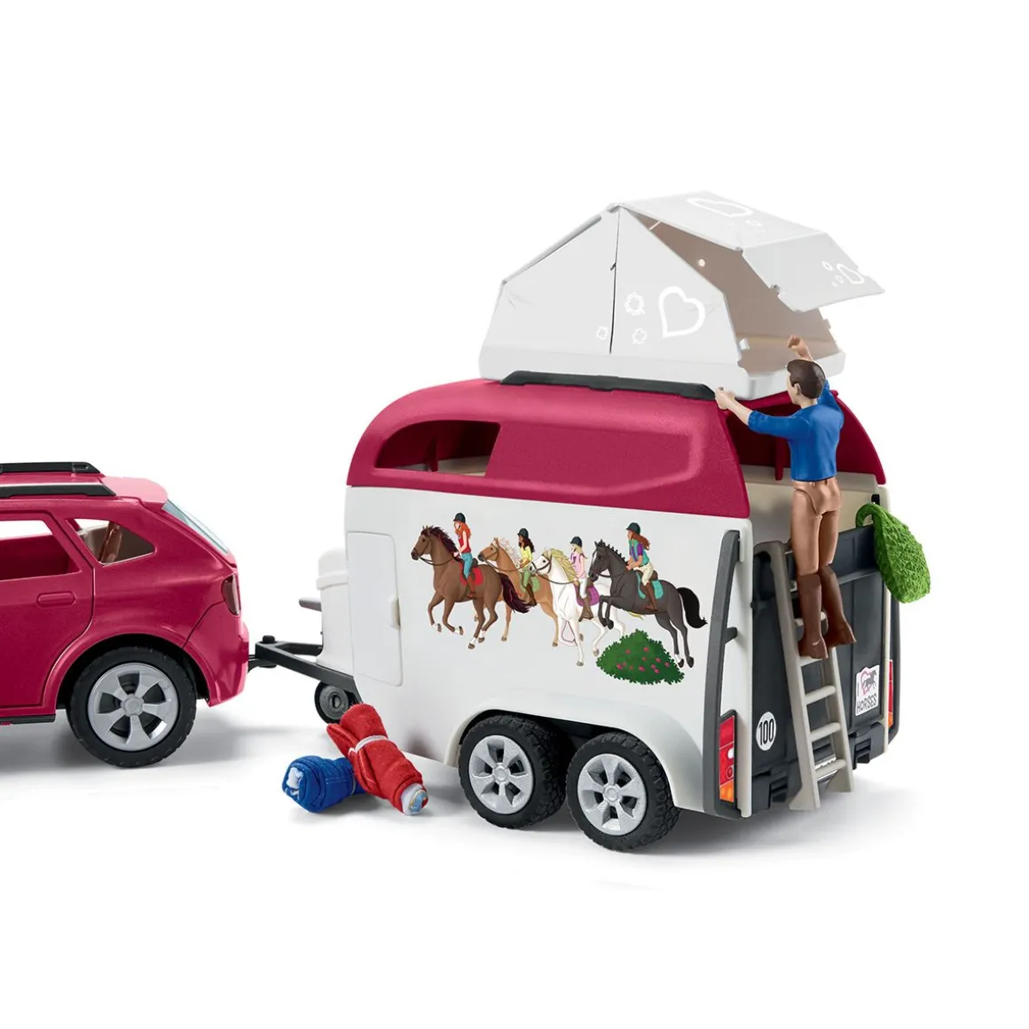 SCHLEICH HORSE AUTO JA TRAILERI-LEIKKISETTI