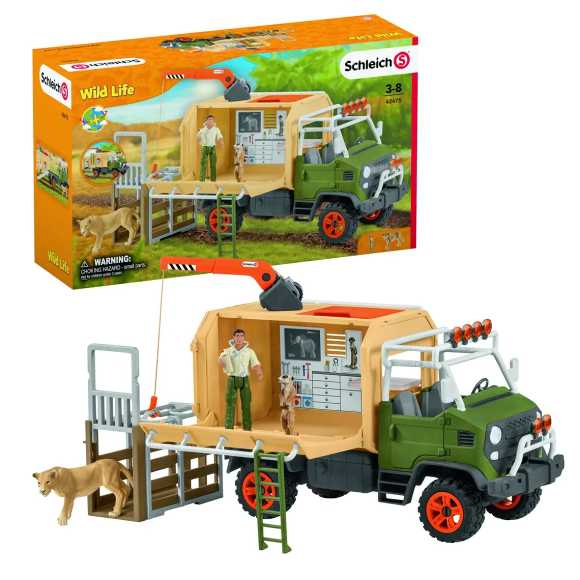 SCHLEICH ELÄINTEN PELASTUSAJONEUVO
