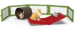 SCHLEICH FARM WORLD JÄNISHÄKKI JA 3 JÄNISTÄ