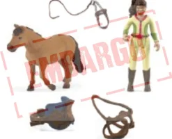 SCHLEICH RATSASTAJA HEVOSELLA JA LISÄVARUSTEET