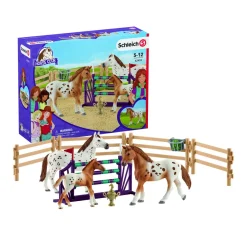 SCHLEICH TOURNAMENT TRAINING SET & APPALOOSA HORS