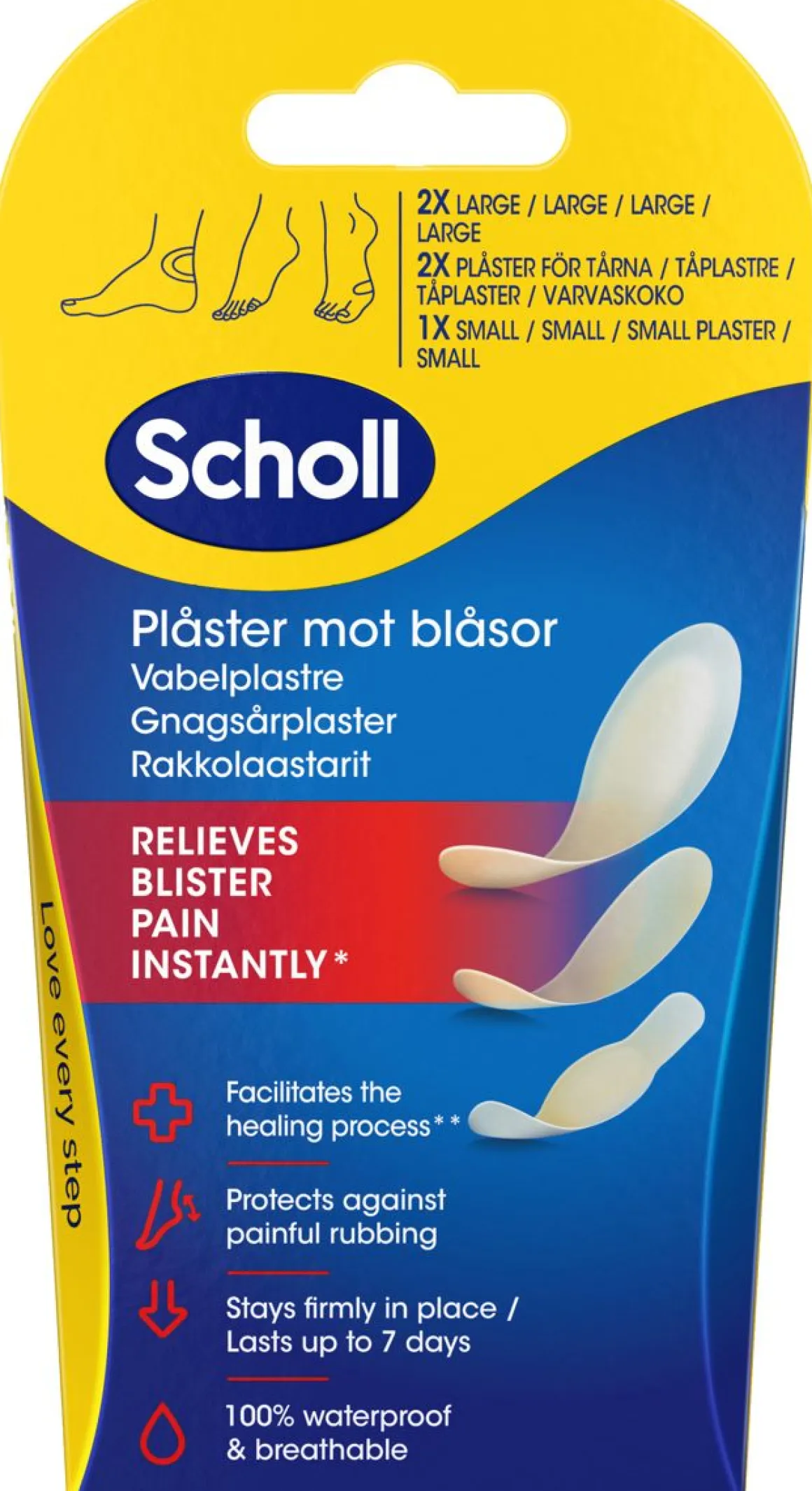 SCHOLL RAKKOLAASTARI LAJITELMA 5KPL 5 KPL