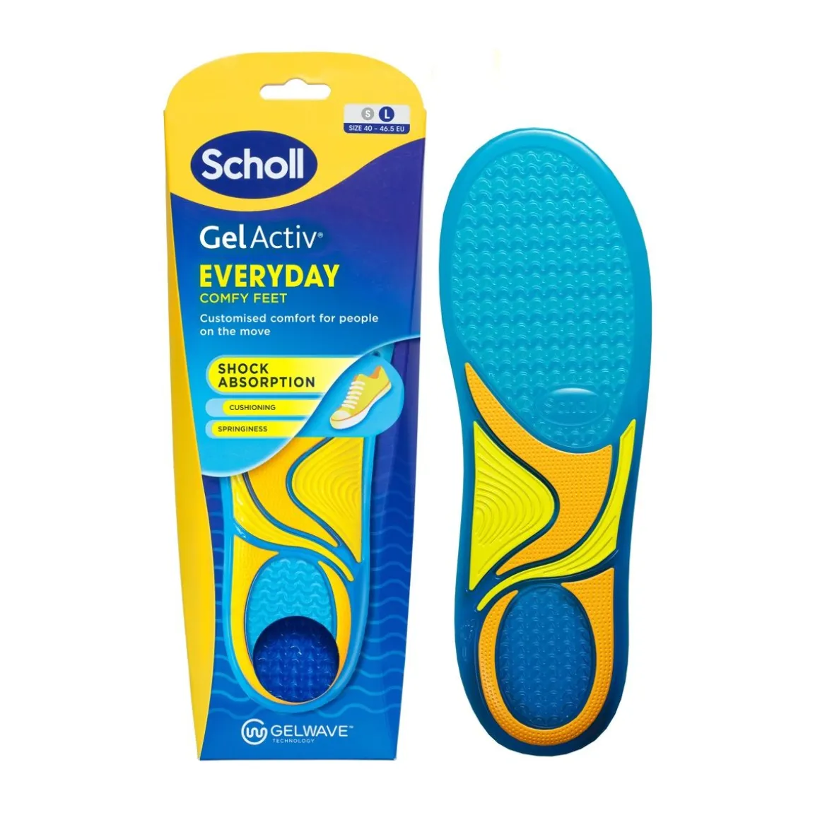 SCHOLL GEL ACTIV EVERYDAY POHJALLINEN LARGE