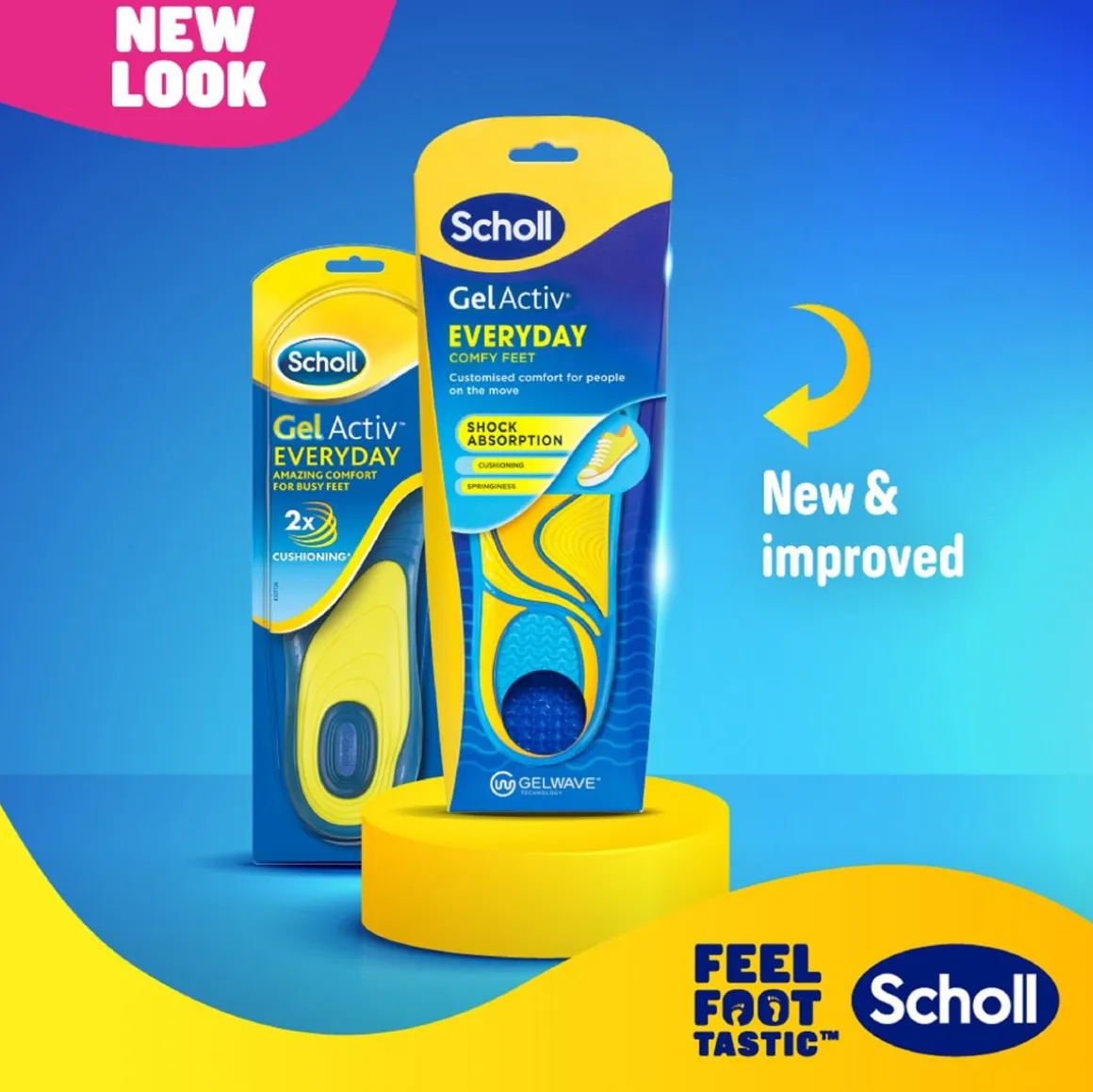 SCHOLL GEL ACTIV EVERYDAY POHJALLINEN LARGE