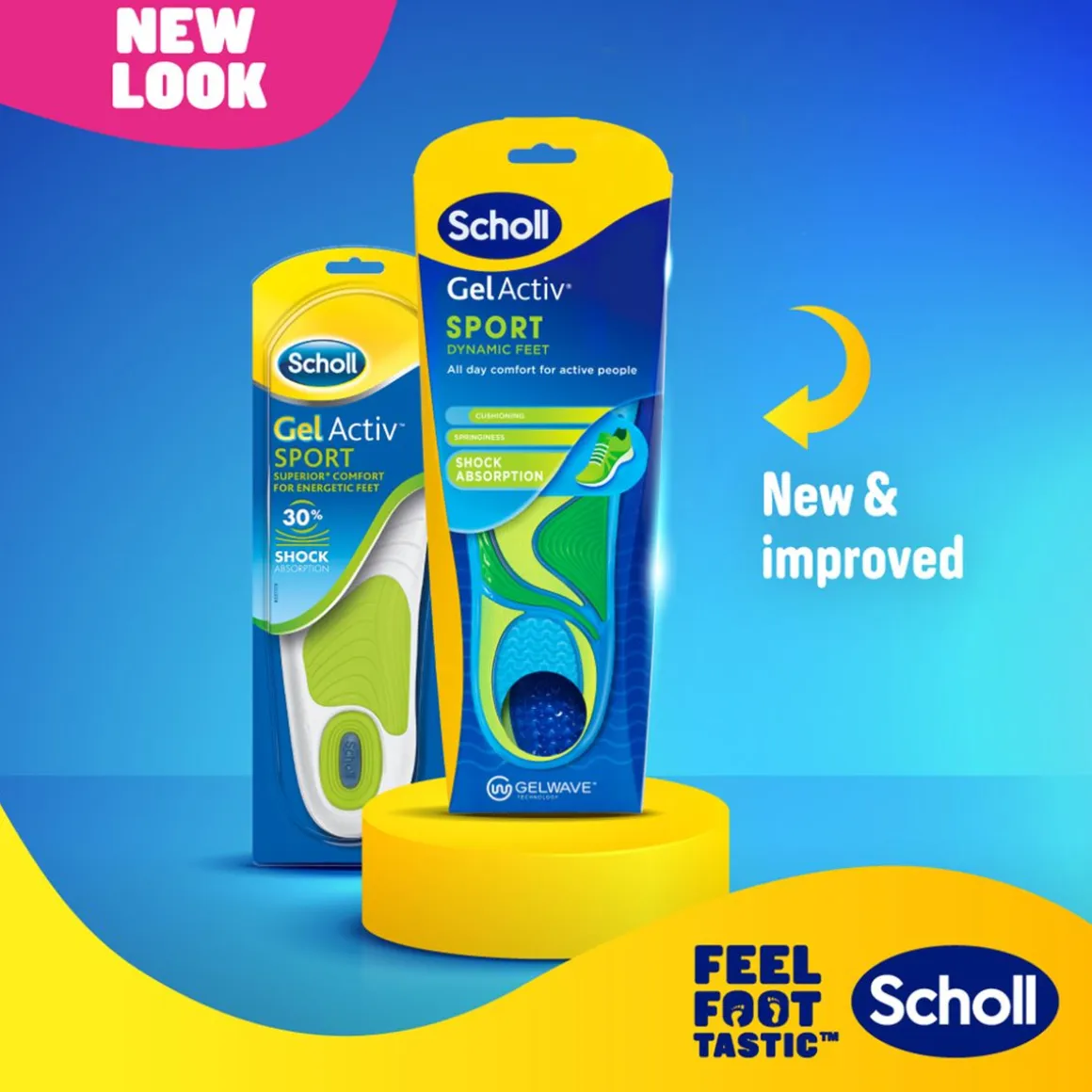 SCHOLL GEL ACTIV SPORT POHJALLINEN SMALL