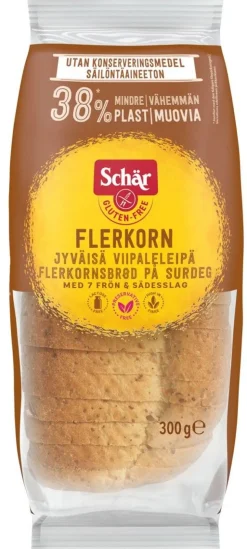 SCHÄR FLERKORN VILJAISA VIIPALELEIPÄ GTON 300 G