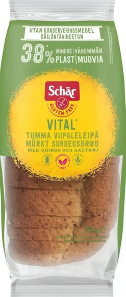SCHÄR VITAL TUMMA VIIPALELEIPÄ GTON 350 G