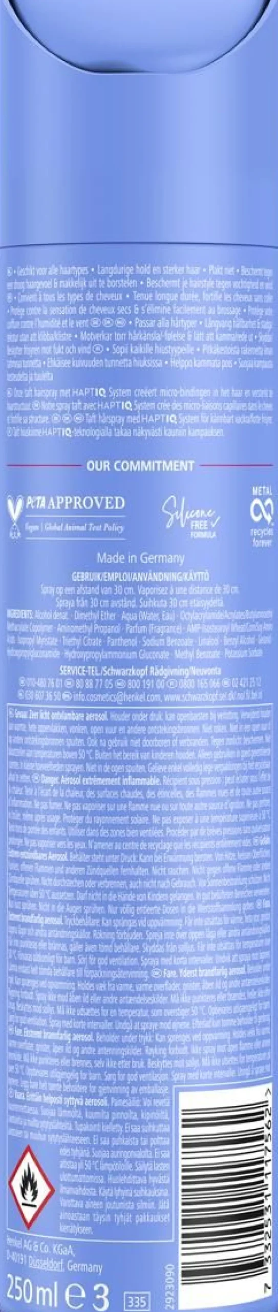 SCHWARZKOPF TAFT ULTRA HIUSKIINNE 250 ML