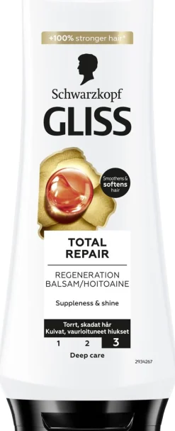 SCHWARZKOPF GLISS TOTAL REPAIR HOITOAINE 200 ML